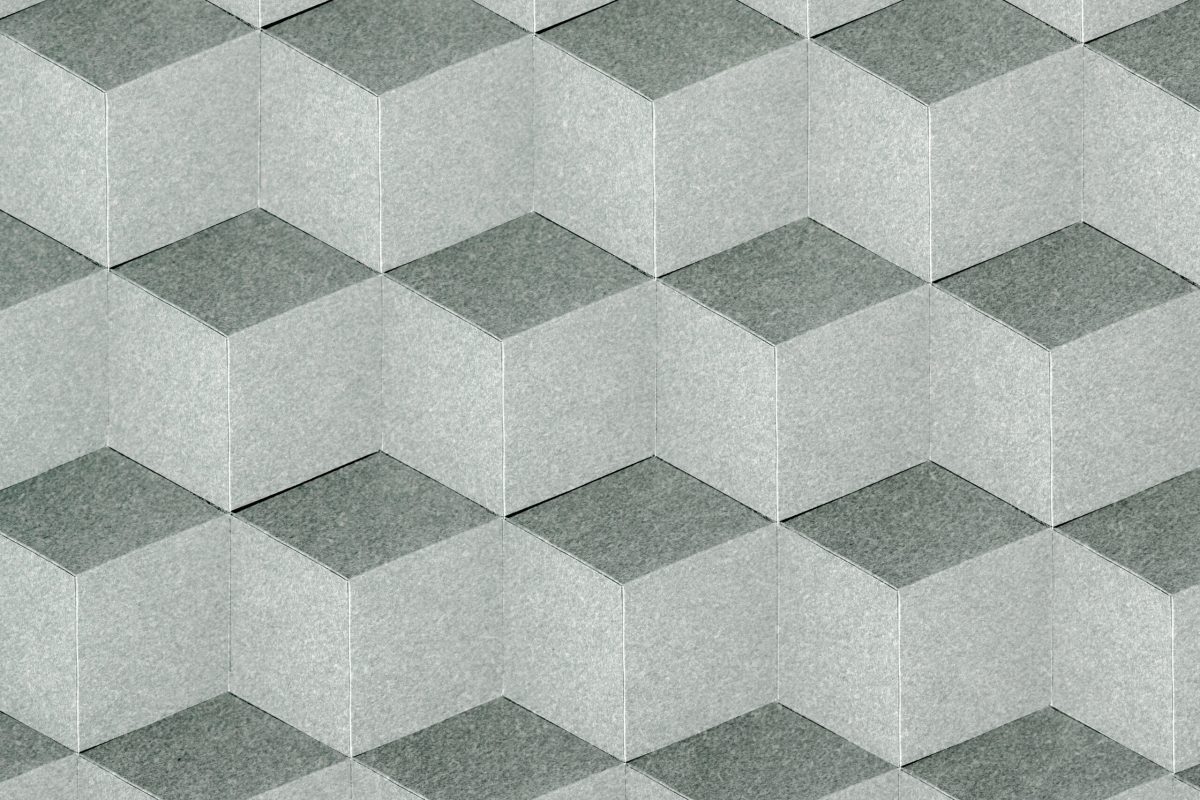 Cubic seamless patterned background